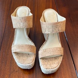 Jessica Simpson cork wedge sandal